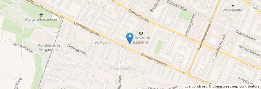 Mapa de ubicacion de Bio Bistro en Suiza, Basilea-Ciudad, Basilea.