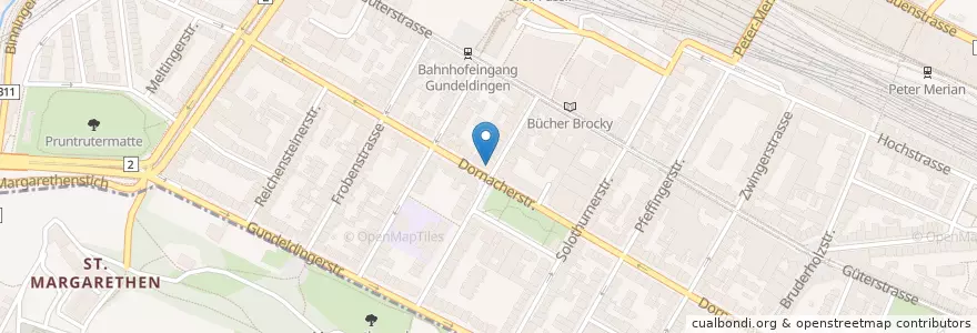 Mapa de ubicacion de Apotheke Gächter en Suiza, Basilea-Ciudad, Basilea.