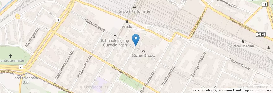 Mapa de ubicacion de Coop take it en Switzerland, Basel-Stadt, Basel.