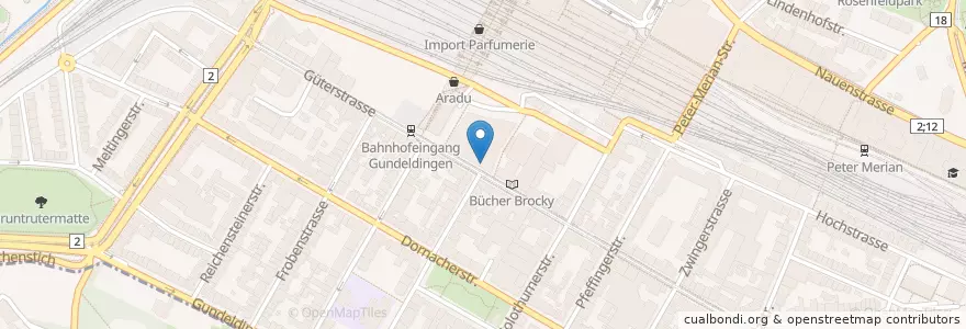 Mapa de ubicacion de Basler Kantonalbank KMU-Center en سوئیس, Basel-Stadt, Basel.
