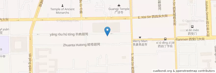 Mapa de ubicacion de 开心麻花剧场 en China, Beijing, Hebei, 西城区.