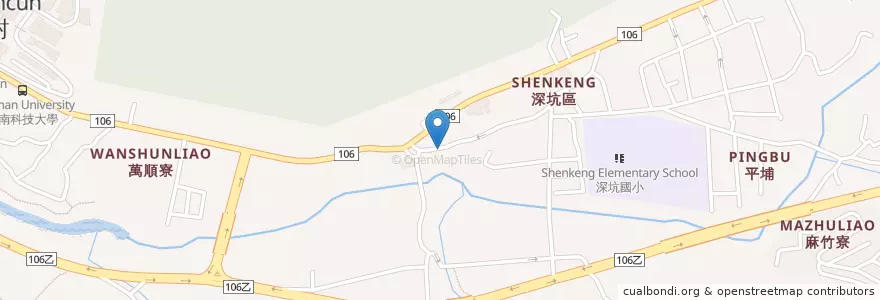Mapa de ubicacion de 老地方 en تايوان, تايبيه الجديدة, 深坑區.