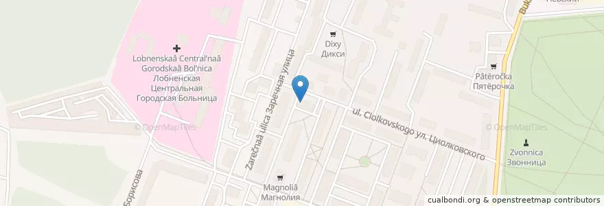 Mapa de ubicacion de Отделение связи №141732 en Rusia, Distrito Federal Central, Óblast De Moscú, Городской Округ Лобня.