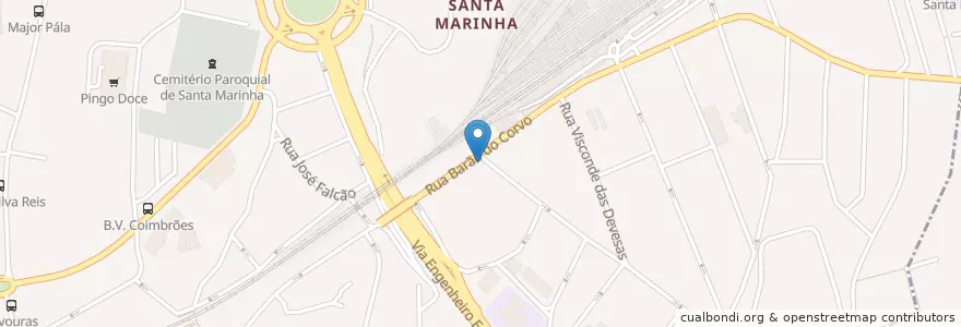 Mapa de ubicacion de Farmácia das Devesas en پرتغال, Norte, Área Metropolitana Do Porto, Porto, Vila Nova De Gaia, Santa Marinha E São Pedro Da Afurada.