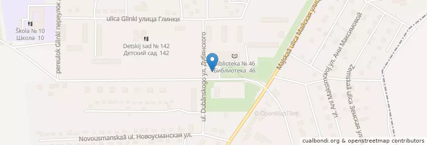 Mapa de ubicacion de 394083 en 러시아, Центральный Федеральный Округ, Воронежская Область, Городской Округ Воронеж.