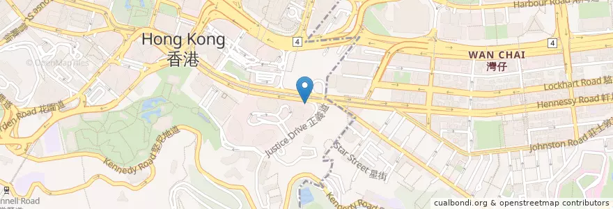 Mapa de ubicacion de Starbucks Reserve en 中国, 広東省, 香港, 香港島, 新界, 灣仔區 Wan Chai District.