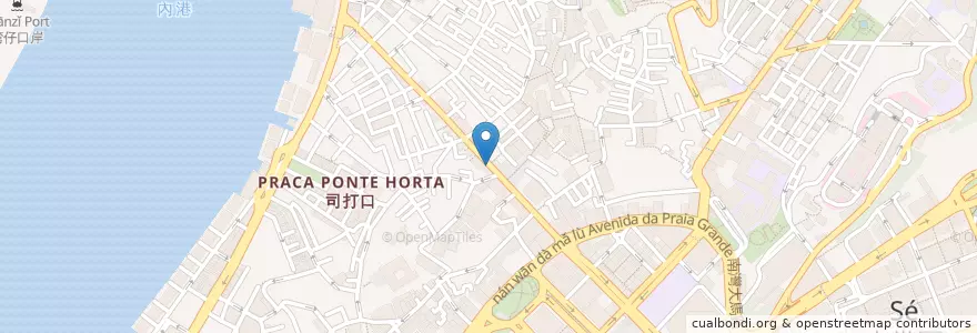 Mapa de ubicacion de Tsan Heng en Çin, Makao, Guangdong, 澳門 Macau, 珠海市, 香洲区.