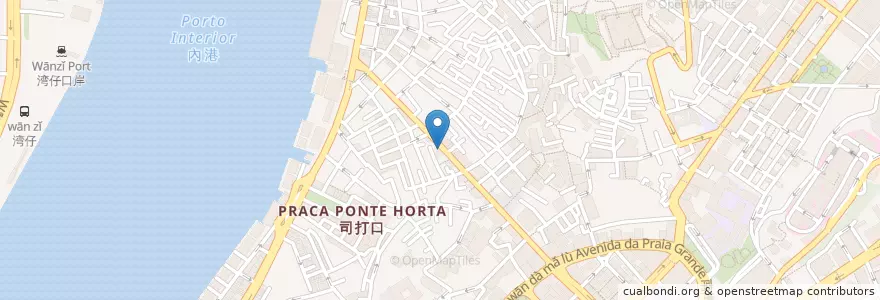 Mapa de ubicacion de Iao Son en 中国, マカオ, 広東省, 澳門市, 珠海市, 香洲区.