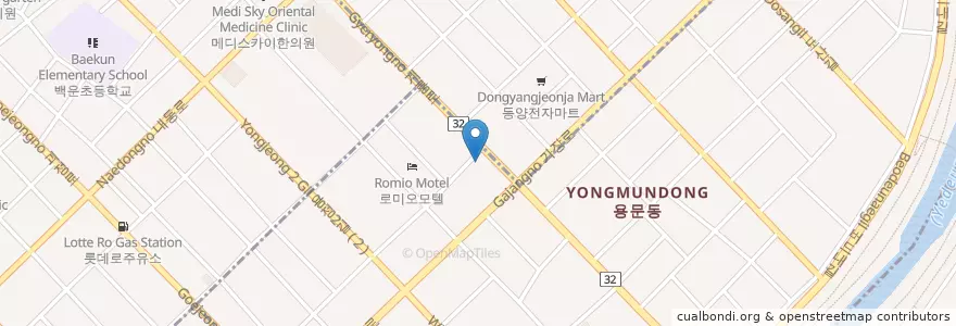 Mapa de ubicacion de 대전여성인력개발센터 en Südkorea, Daejeon, 서구, Yongmundong, Tanbangdong.