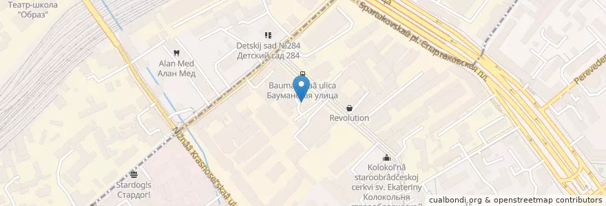 Mapa de ubicacion de С любовью, Грузия en Russie, District Fédéral Central, Moscou, Центральный Административный Округ, Басманный Район, Красносельский Район.