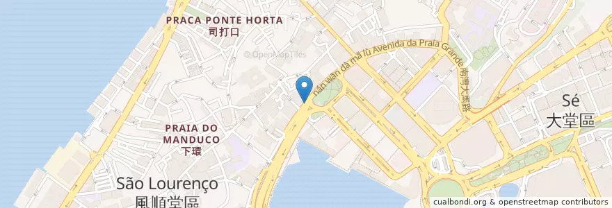 Mapa de ubicacion de China Construction Bank en 中国, 澳門 Macau, 广东省, 澳門 Macau, 珠海市, 香洲区.