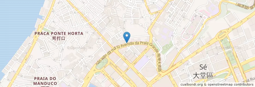 Mapa de ubicacion de Café Freeteria en 中国, 澳門 Macau, 广东省, 澳門 Macau, 珠海市, 香洲区.