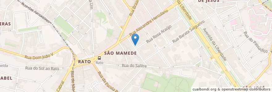 Mapa de ubicacion de Foodprintz Cafe en Portugal, Área Metropolitana De Lisboa, Lissabon, Grande Lisboa, Lissabon, Santo António.
