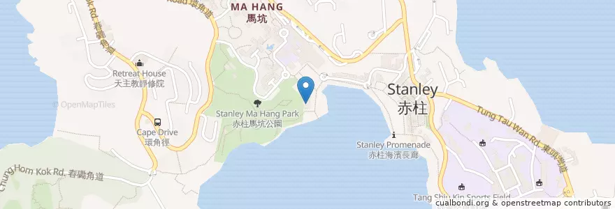 Mapa de ubicacion de King Ludwig Beerhall en 중국, 광둥성, 홍콩, 홍콩섬, 신제, 南區 Southern District.