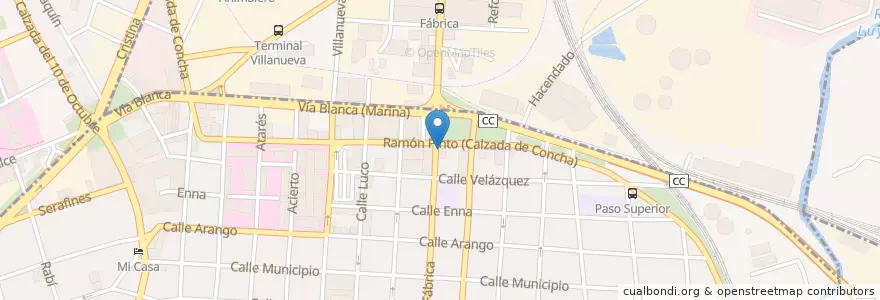 Mapa de ubicacion de Cajero Automático en キューバ, La Habana, Diez De Octubre.