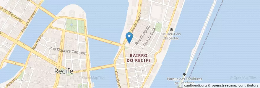 Mapa de ubicacion de Banco do Brasil en Brasile, Regione Nordest, Pernambuco, Região Geográgica Imediata Do Recife, Região Geográfica Intermediária Do Recife, Região Metropolitana Do Recife, Recife.