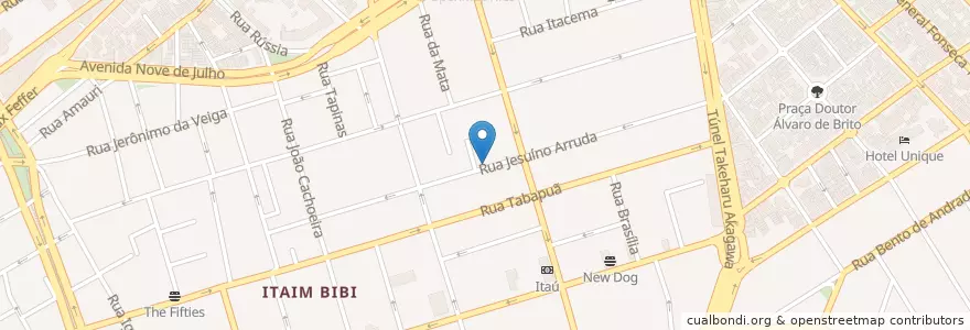 Mapa de ubicacion de Les 3 Brasseurs en 巴西, 东南部, 圣保罗, Região Geográfica Intermediária De São Paulo, Região Metropolitana De São Paulo, Região Imediata De São Paulo, 聖保羅.