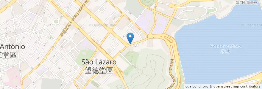Mapa de ubicacion de APOMAC en Китай, Макао, Гуандун, Макао, 珠海市, 香洲区.