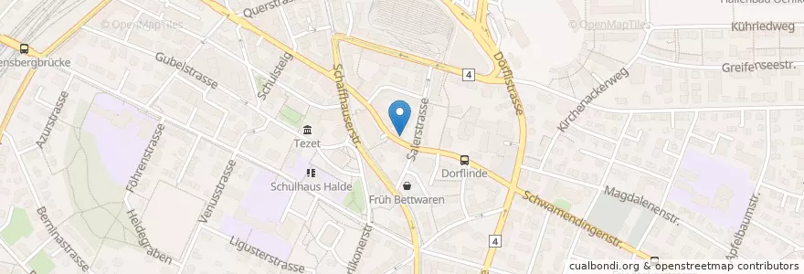 Mapa de ubicacion de Lin's en 瑞士, 蘇黎世, Bezirk Zürich, Zürich.