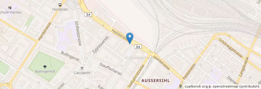 Mapa de ubicacion de Loft One en Suíça, Zurique, Bezirk Zürich, Zürich.