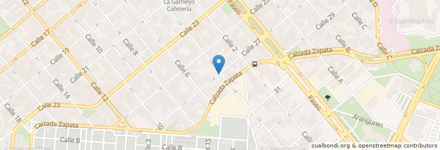 Mapa de ubicacion de Te fregare en Cuba, La Havane, Plaza De La Revolución.