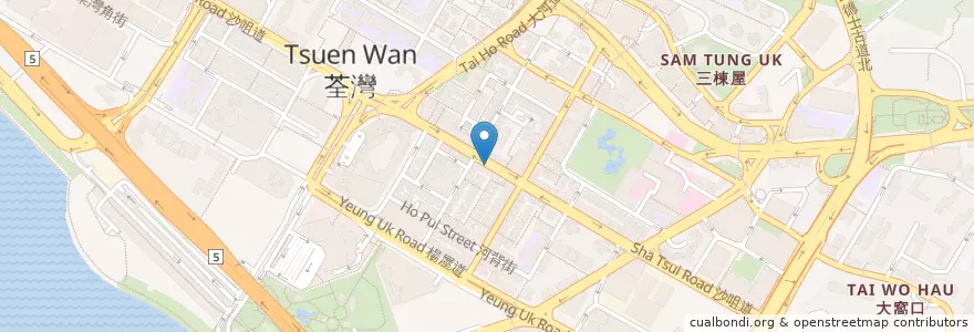 Mapa de ubicacion de 麥當勞McDonald's en 中国, 广东省, 香港 Hong Kong, 新界 New Territories, 荃灣區 Tsuen Wan District.