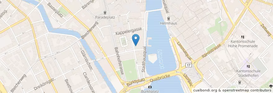Mapa de ubicacion de Metropol en Suisse, Zurich, District De Zurich, Zurich.