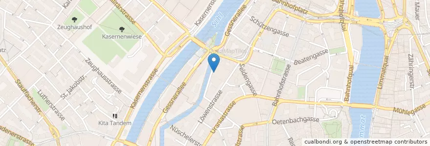 Mapa de ubicacion de Sun Store Apotheke en Schweiz/Suisse/Svizzera/Svizra, Zürich, Bezirk Zürich, Zürich.