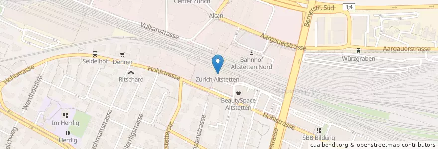 Mapa de ubicacion de Western Union en Suíça, Zurique, Bezirk Zürich, Zürich.