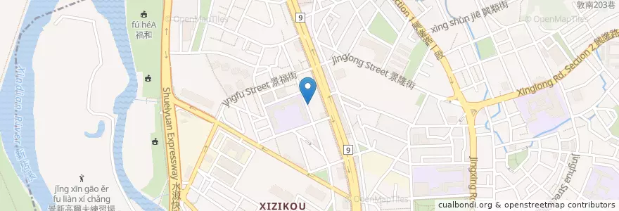 Mapa de ubicacion de 集客臭臭鍋 en 台湾, 新北市, 台北市, 文山区.