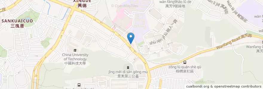 Mapa de ubicacion de 宏興牙醫 en 臺灣, 新北市, 臺北市, 文山區.