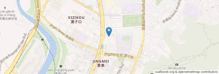Mapa de ubicacion de 八鍋臭臭鍋 en Taïwan, Nouveau Taipei, Taipei, District De Wenshan.