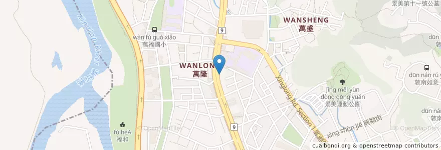Mapa de ubicacion de 星翔牙醫 en Taiwan, 新北市, Taipé, 文山區.