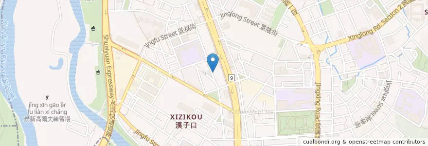 Mapa de ubicacion de 美式早午餐 en 臺灣, 新北市, 臺北市, 文山區.