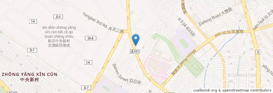 Mapa de ubicacion de 新店蕭府王爺廟 en 台湾, 新北市, 新店区.
