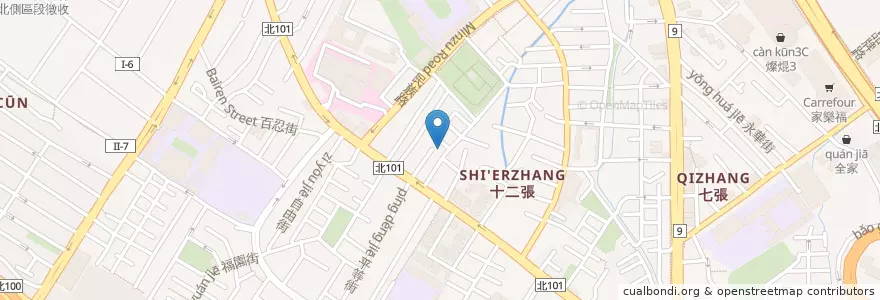 Mapa de ubicacion de 紫霞堂 en تايوان, تايبيه الجديدة, 新店區.