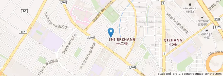 Mapa de ubicacion de 莘莘幼兒園 en تايوان, تايبيه الجديدة, 新店區.