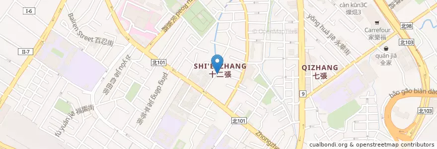 Mapa de ubicacion de 集應廟 en Tayvan, 新北市, 新店區.