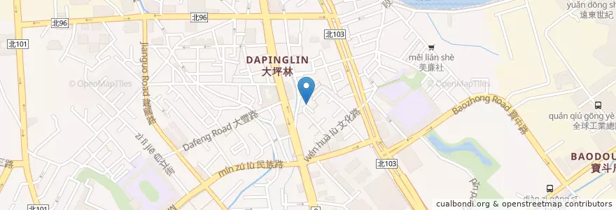 Mapa de ubicacion de 玄天上帝壇 en 臺灣, 新北市, 新店區.