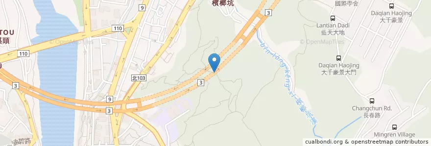 Mapa de ubicacion de 獅子祿亭 en Taiwan, 新北市, 新店區.