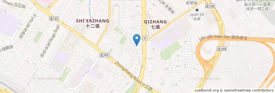 Mapa de ubicacion de 路德會信義堂 en 臺灣, 新北市, 新店區.