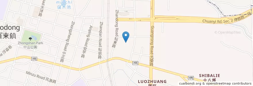 Mapa de ubicacion de 天主教靈糧宣道會 en 台湾, 台湾省, 宜蘭県, 羅東鎮.