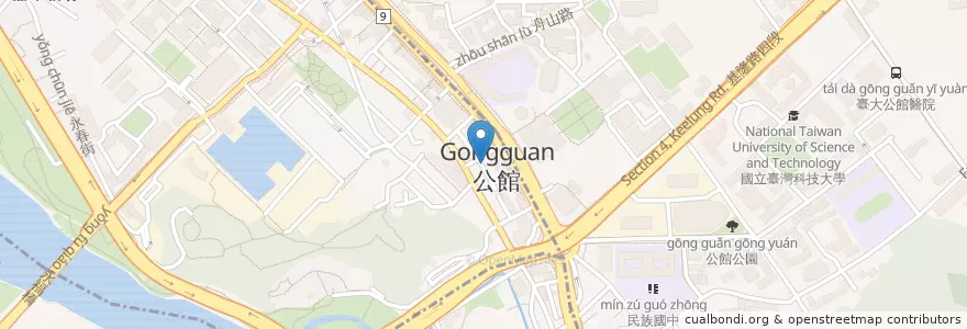 Mapa de ubicacion de 極麵屋 en 台湾, 新北市, 台北市.