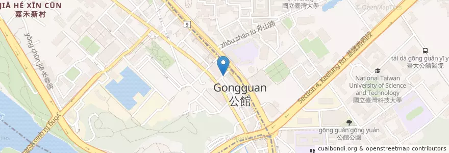 Mapa de ubicacion de 泰風味小吃店 en 台湾, 新北市, 台北市.