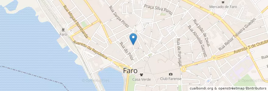 Mapa de ubicacion de A Venda en پرتغال, Algarve, Algarve, فارو, فارو, فارو.