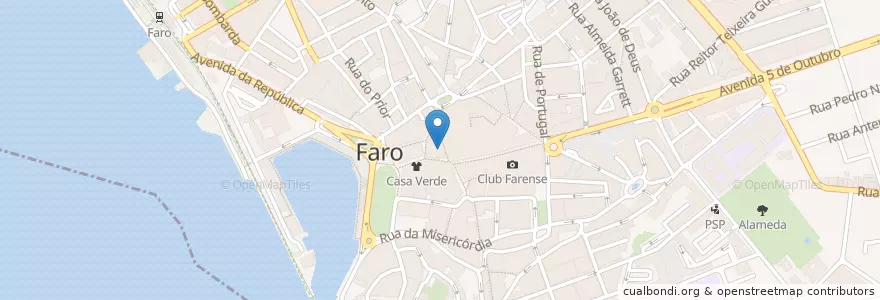 Mapa de ubicacion de pasteleria chelsea en Portekiz, Algarve, Algarve, Faro, Faro, Faro.
