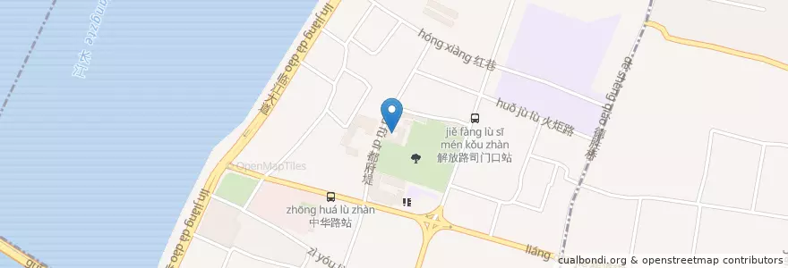 Mapa de ubicacion de 毛泽东同志故居 en China, Hubei, Wuhan, Wuchang District, 中华路街道.