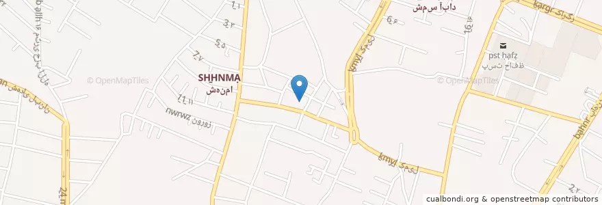 Mapa de ubicacion de شاهرود en 이란, استان سمنان, شهرستان شاهرود, بخش مرکزی, شاهرود, حومه.