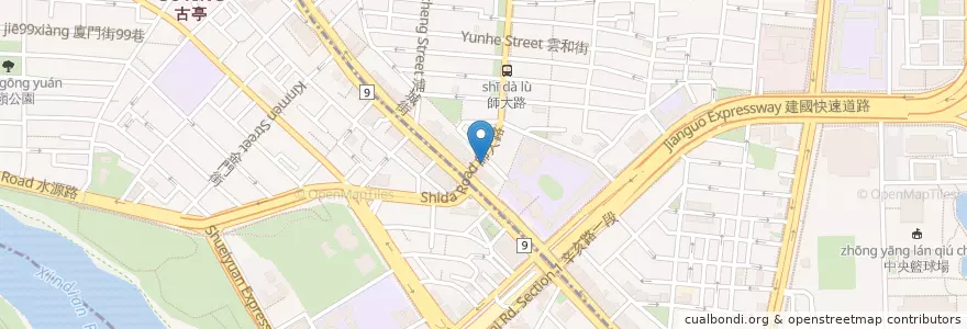 Mapa de ubicacion de 凱民泰式小飯館 en Taiwan, Nuova Taipei, Taipei.