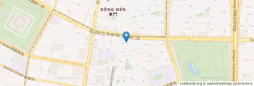 Mapa de ubicacion de 新田鰻魚屋 en Tayvan, 新北市, Taipei, 大安區.
